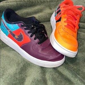 Kids Nike Air Force ones. 2 Toned